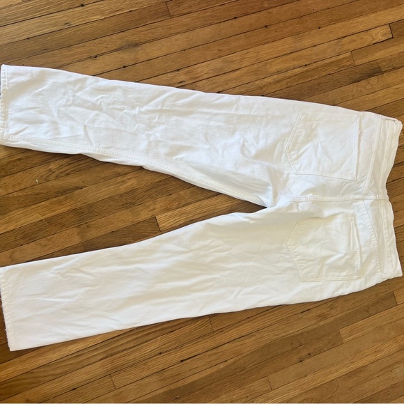 AGOLDE RILEY HIGH RISE STRAIGHT CROP (STRETCH) JEAN IN SOUR CREAM - Picture 10 of 10